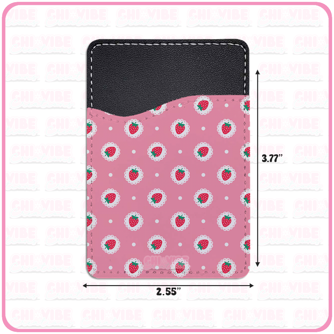 Sweet Strawberry (Lace) Phone Wallet