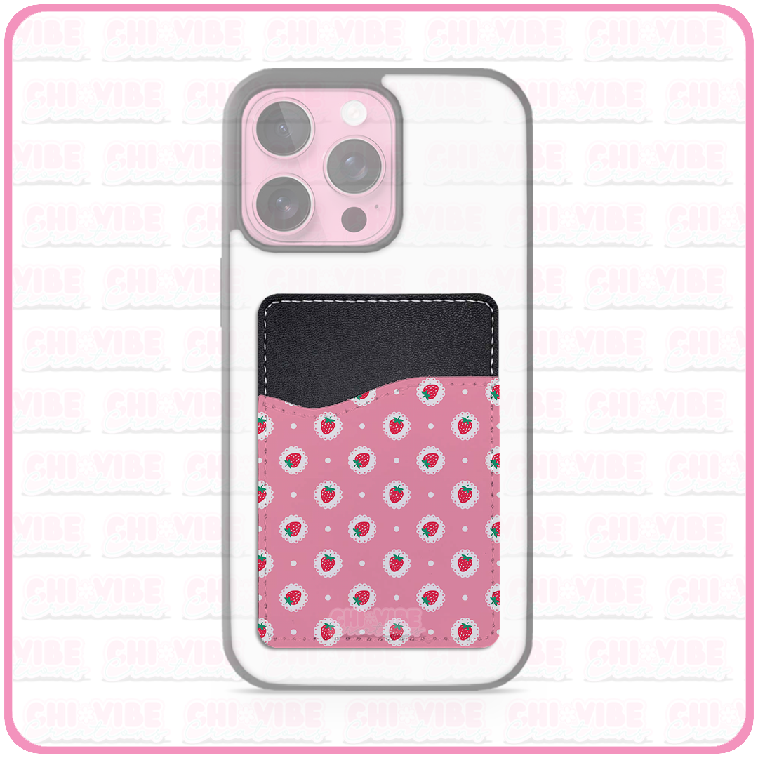 Sweet Strawberry (Lace) Phone Wallet