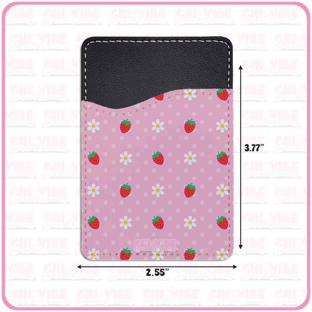 Sweet Strawberry (Polka Dot Daisies) Phone Wallet