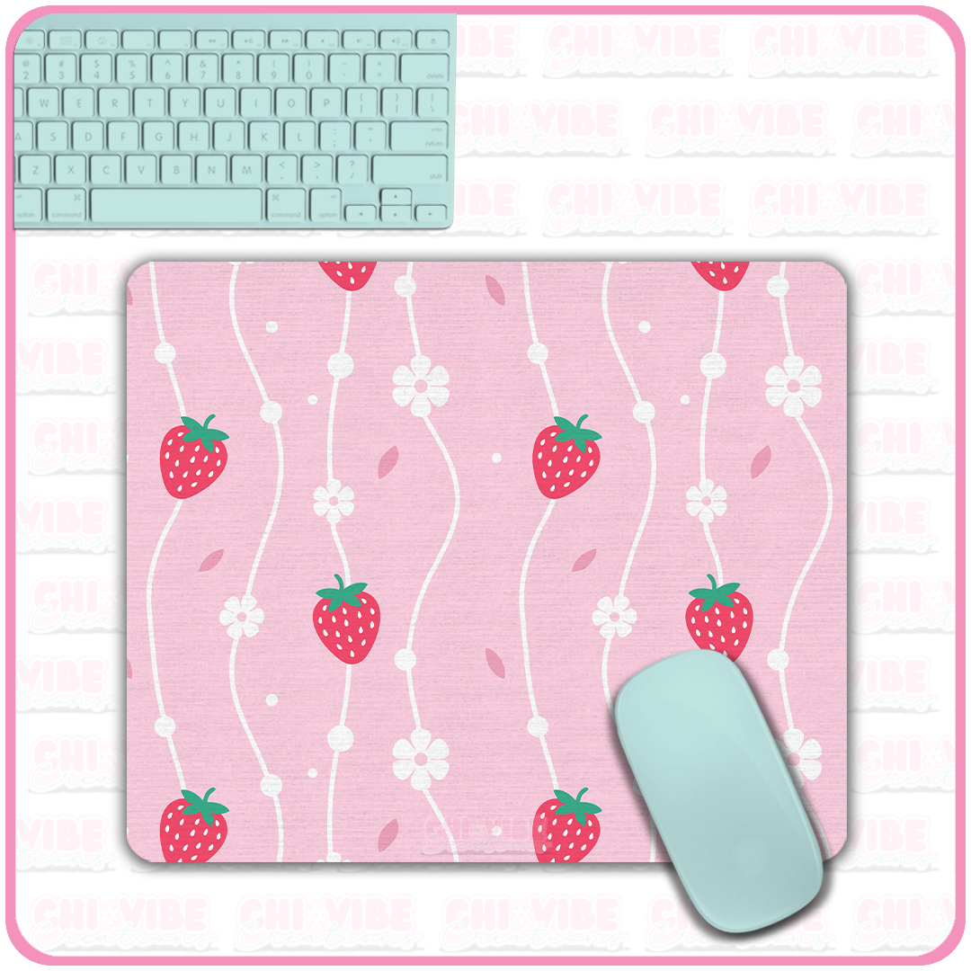 Sweet Strawberry (Vines) Mouse Pad