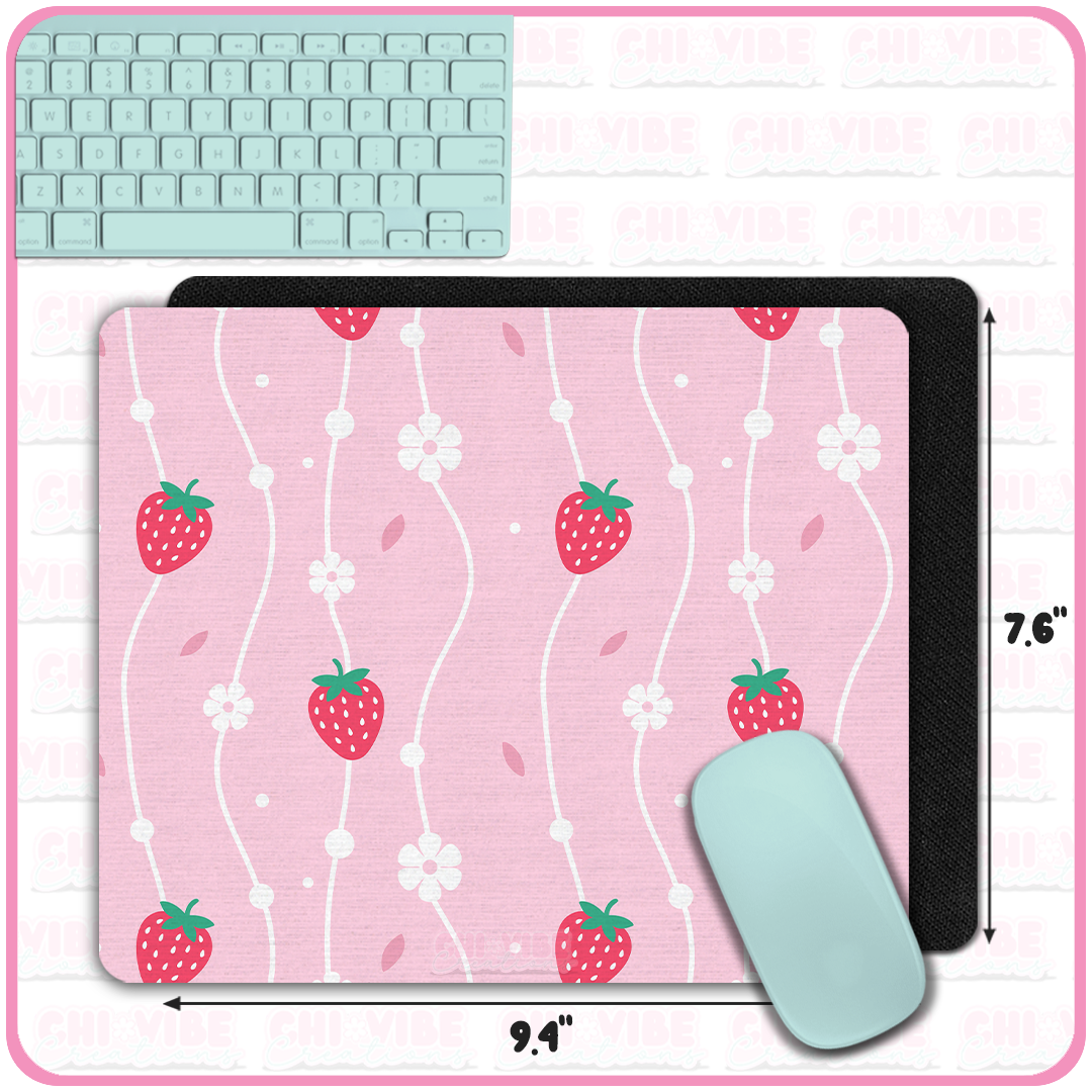 Sweet Strawberry (Vines) Mouse Pad