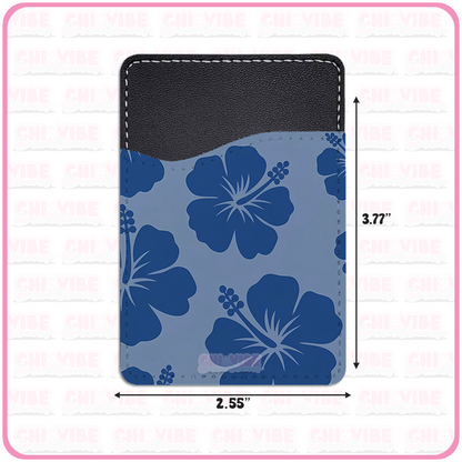 Hibiscus (Blue) Phone Wallet