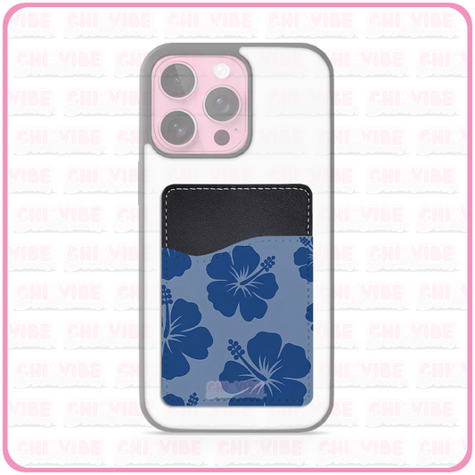 Hibiscus (Blue) Phone Wallet