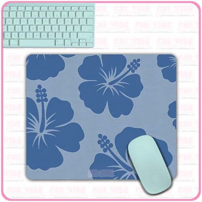 Hibiscus (Blue) Mouse Pad