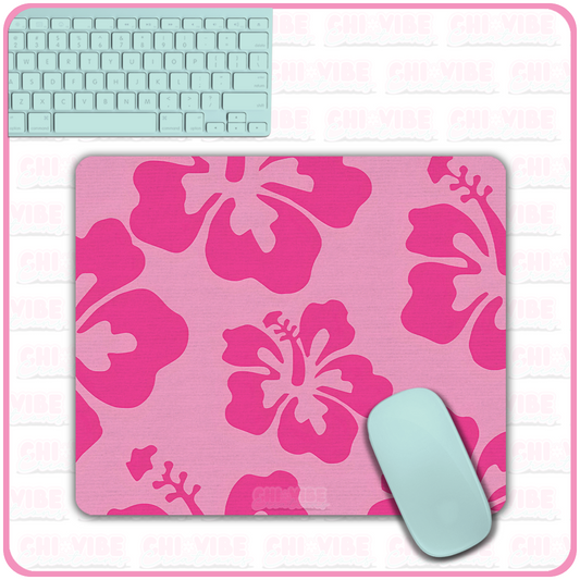Hibiscus (Pink) Mouse Pad