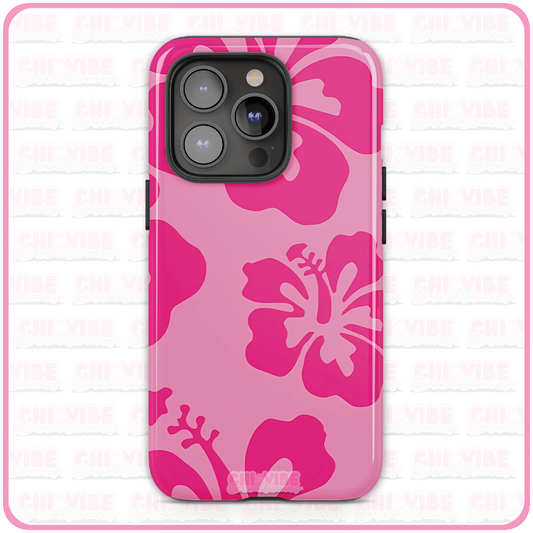 Hibiscus Vibe (Pink) Tough iPhone Case