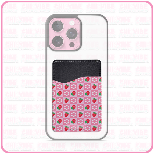 Sweet Strawberry (Checkers) Phone Wallet