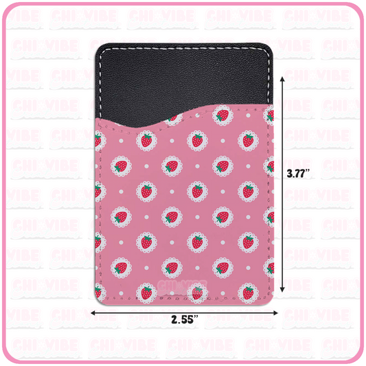 Sweet Strawberry (Lace) Phone Wallet