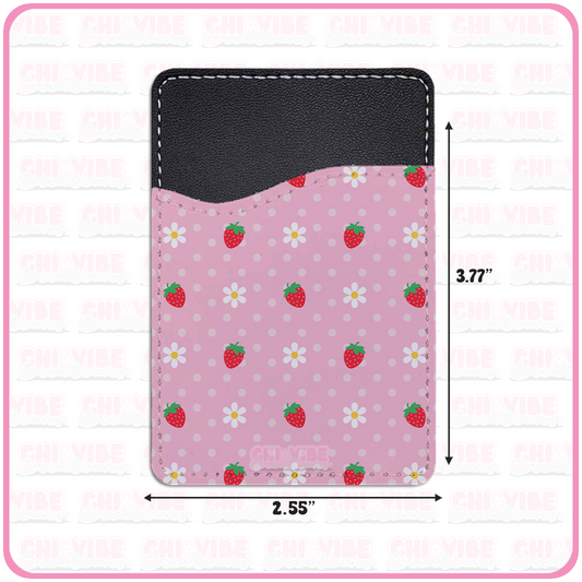 Sweet Strawberry (Polka Dot Daisies) Phone Wallet
